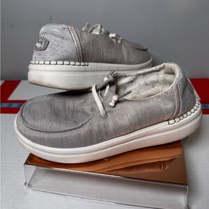 Hey Dude Men's Gray Slip-On Loafers